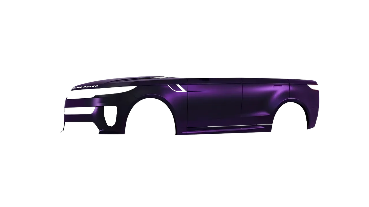 Land Rover Range Rover Sport SV 2024 wrapped in Frozen Midnight Purple (KPMF K75570), front three-quarter view