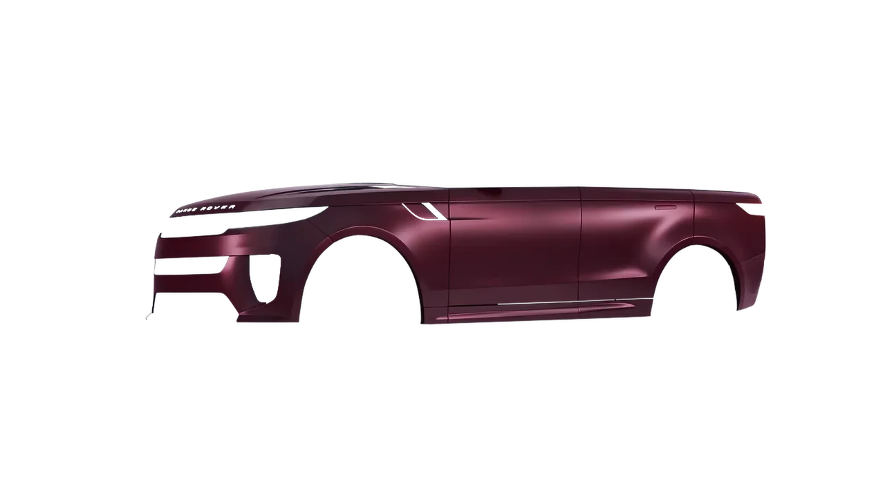 Land Rover Range Rover Sport SV 2024 wrapped in Frozen Ruby Matt (KPMF K75573), front three-quarter view