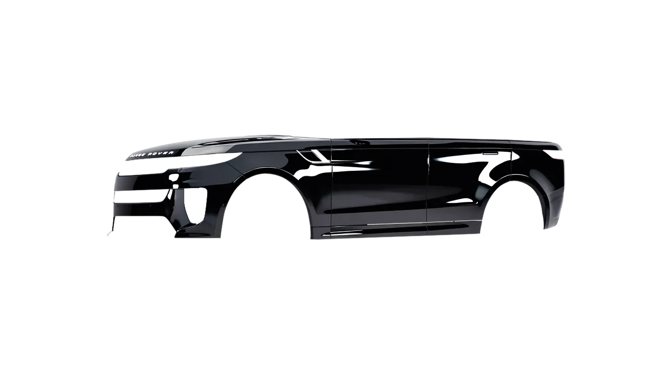 Land Rover Range Rover Sport SV 2024 wrapped in Black Gloss (ORACAL 970RA-070G), front three-quarter view