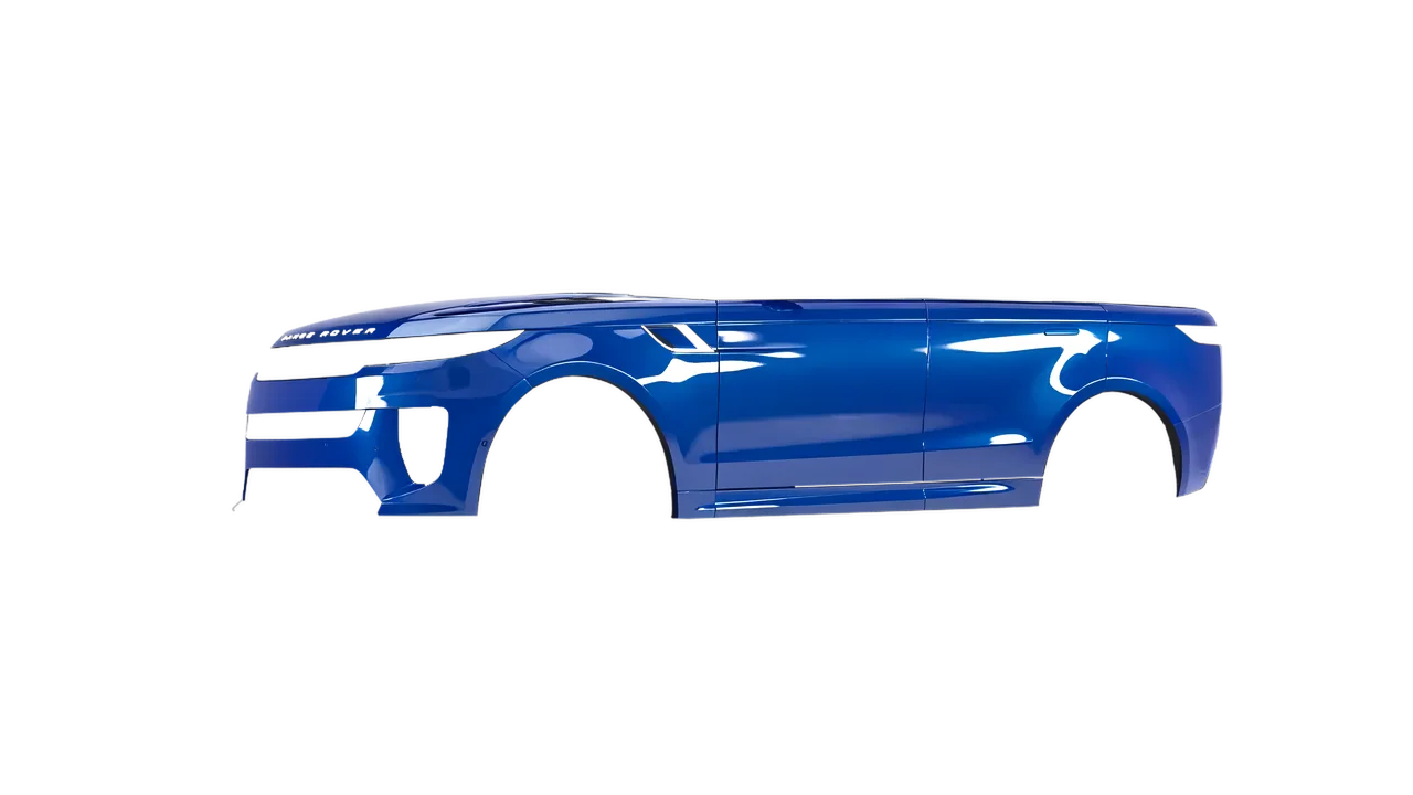 Land Rover Range Rover Sport SV 2024 wrapped in Blue Gloss (ORACAL 970RA-067G), front three-quarter view