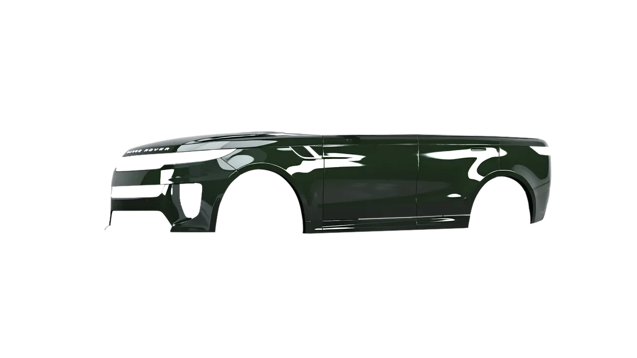 Land Rover Range Rover Sport SV 2024 wrapped in Bottle Green Gloss (ORACAL 970RA-286G), front three-quarter view