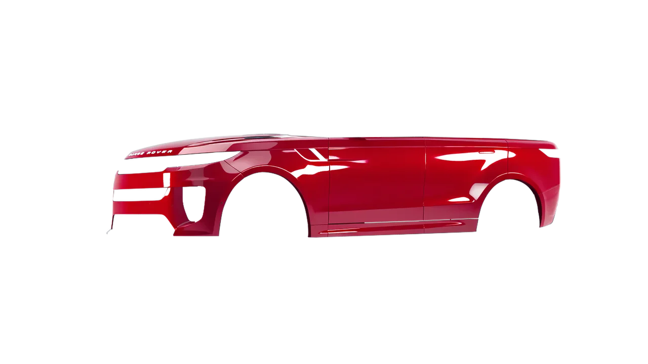 Land Rover Range Rover Sport SV 2024 wrapped in Cargo Red Gloss (ORACAL 970RA-882G), front three-quarter view