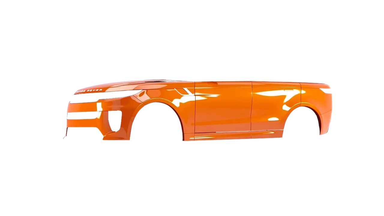 Land Rover Range Rover Sport SV 2024 wrapped in Daggi Orange Gloss (ORACAL 970RA-363G), front three-quarter view