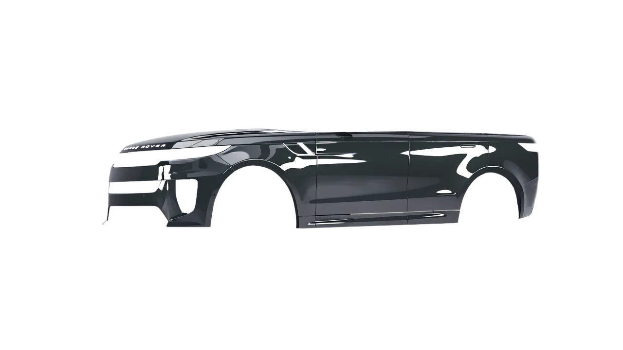 Land Rover Range Rover Sport SV 2024 wrapped in Dark Grey Gloss (ORACAL 970RA-073G), front three-quarter view