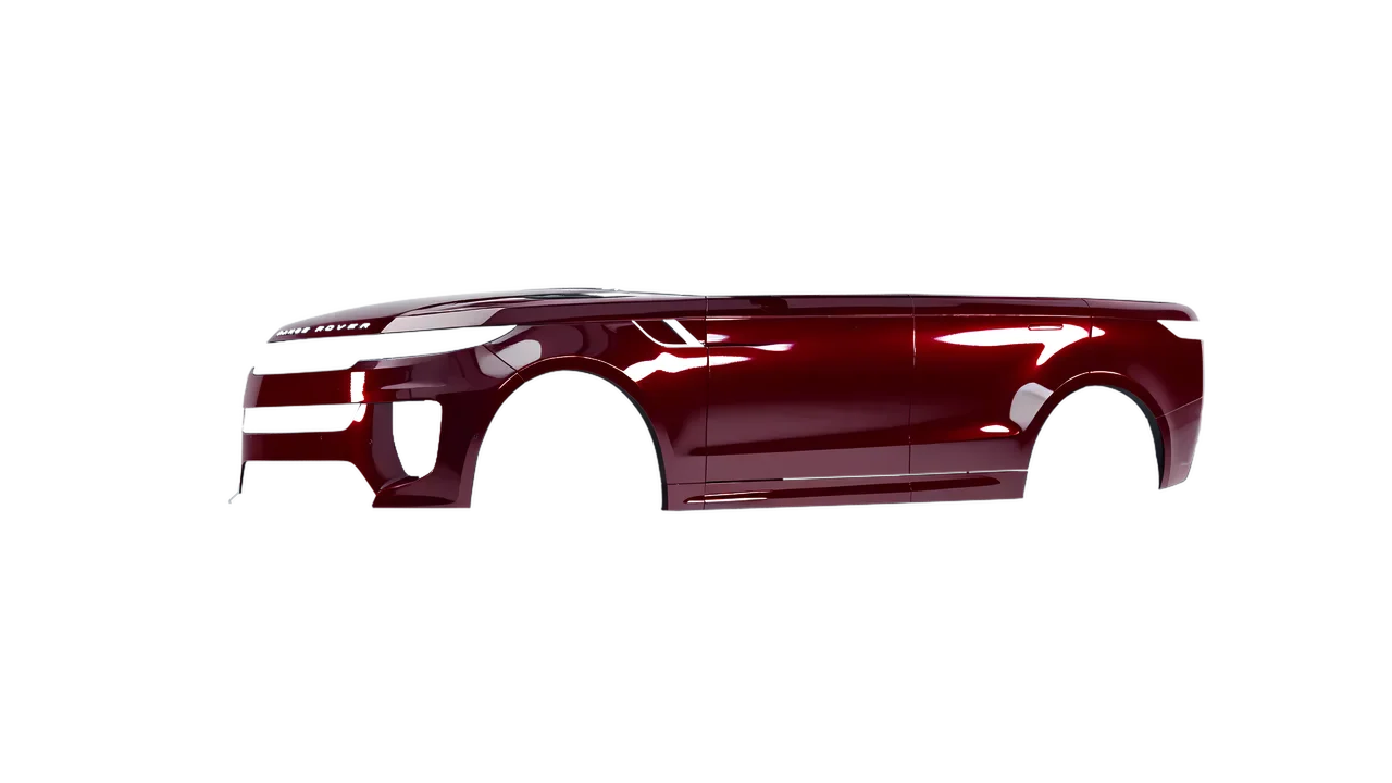 Land Rover Range Rover Sport SV 2024 wrapped in Dark Red Gloss (ORACAL 970RA-030G), front three-quarter view