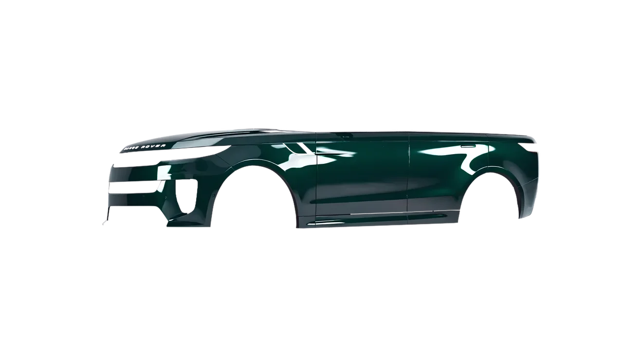 Land Rover Range Rover Sport SV 2024 wrapped in Fir Tree Green Gloss (ORACAL 970RA-622G), front three-quarter view