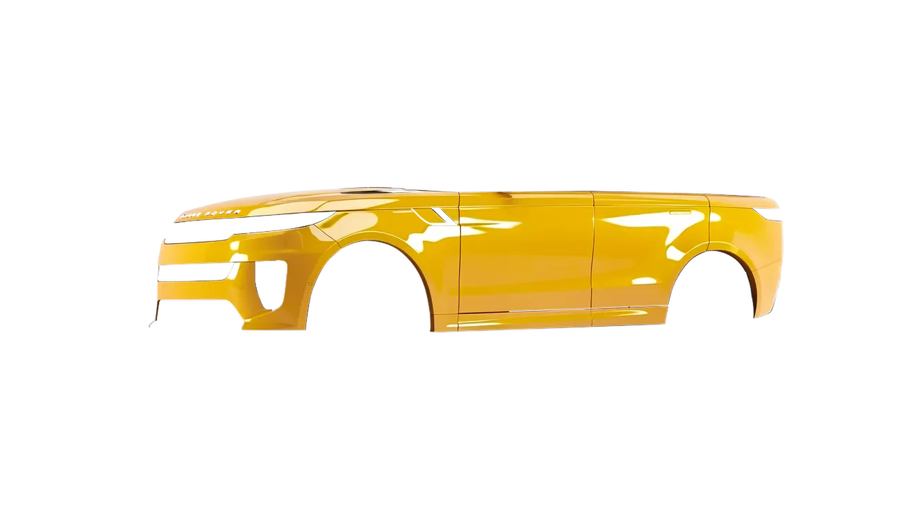 Land Rover Range Rover Sport SV 2024 wrapped in Honey Yellow Gloss (KPMF K75436), front three-quarter view