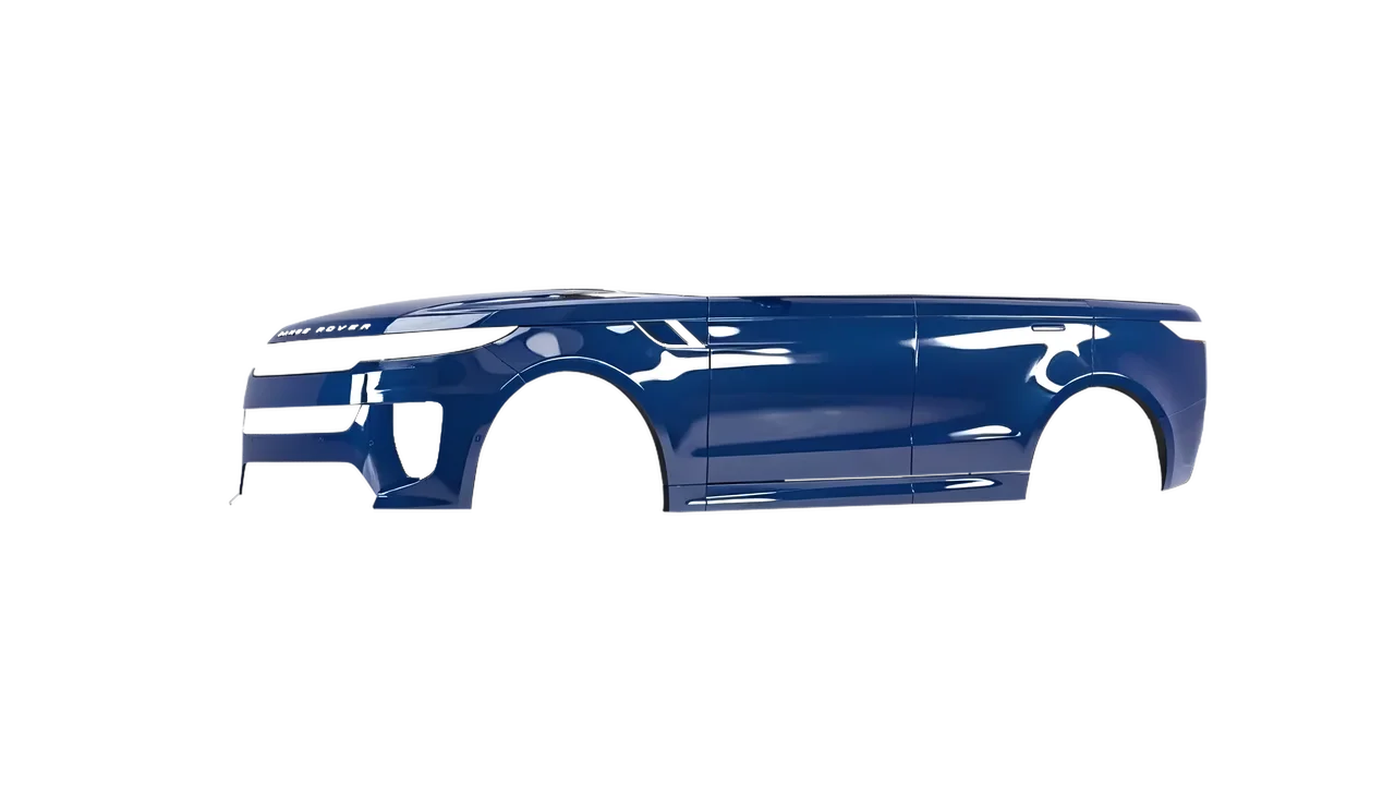Land Rover Range Rover Sport SV 2024 wrapped in Light Navy Gloss (ORACAL 970RA-564G), front three-quarter view