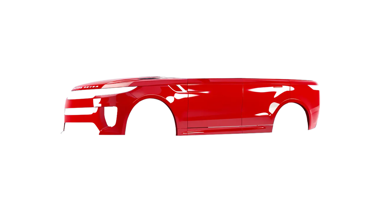 Land Rover Range Rover Sport SV 2024 wrapped in Light Red Gloss (ORACAL 970RA-032G), front three-quarter view