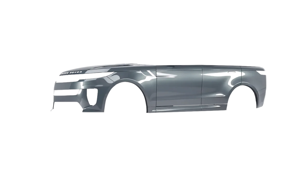 Land Rover Range Rover Sport SV 2024 wrapped in Aluminium Gloss (ORACAL 970RA-908G), front three-quarter view