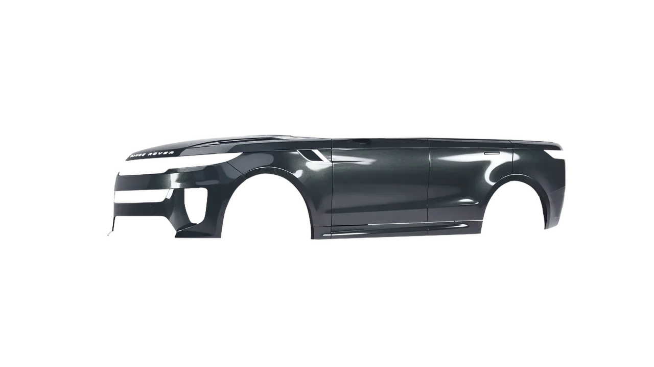 Land Rover Range Rover Sport SV 2024 wrapped in Anthracite Gloss (ORACAL 970RA-093G), front three-quarter view
