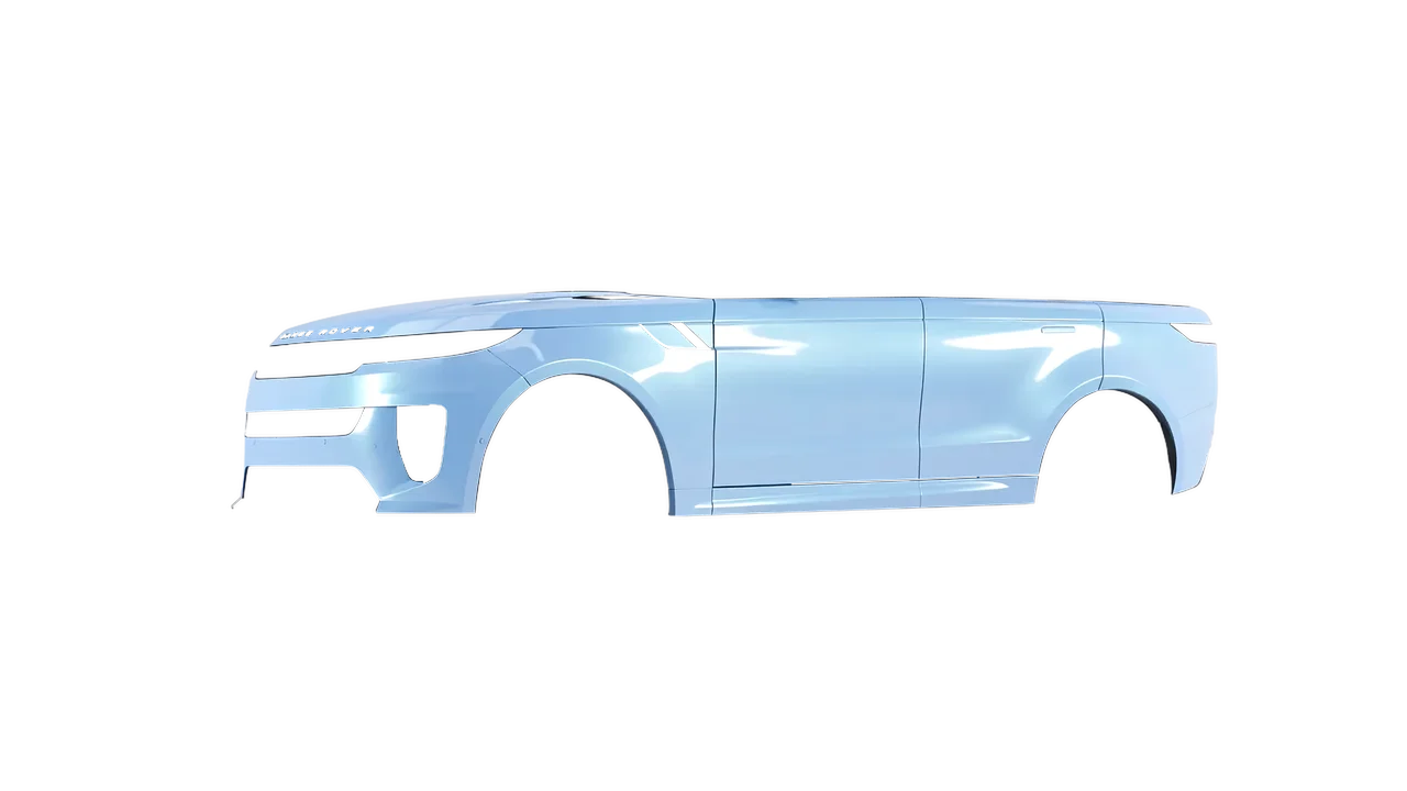Land Rover Range Rover Sport SV 2024 wrapped in Dove Blue Gloss (ORACAL 970RA-195G), front three-quarter view