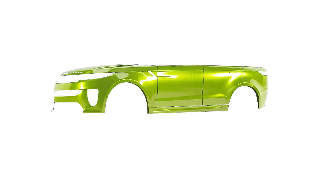 Land Rover Range Rover Sport SV 2024 wrapped in Dynamic Lime Gloss (KPMF K75454), front three-quarter view