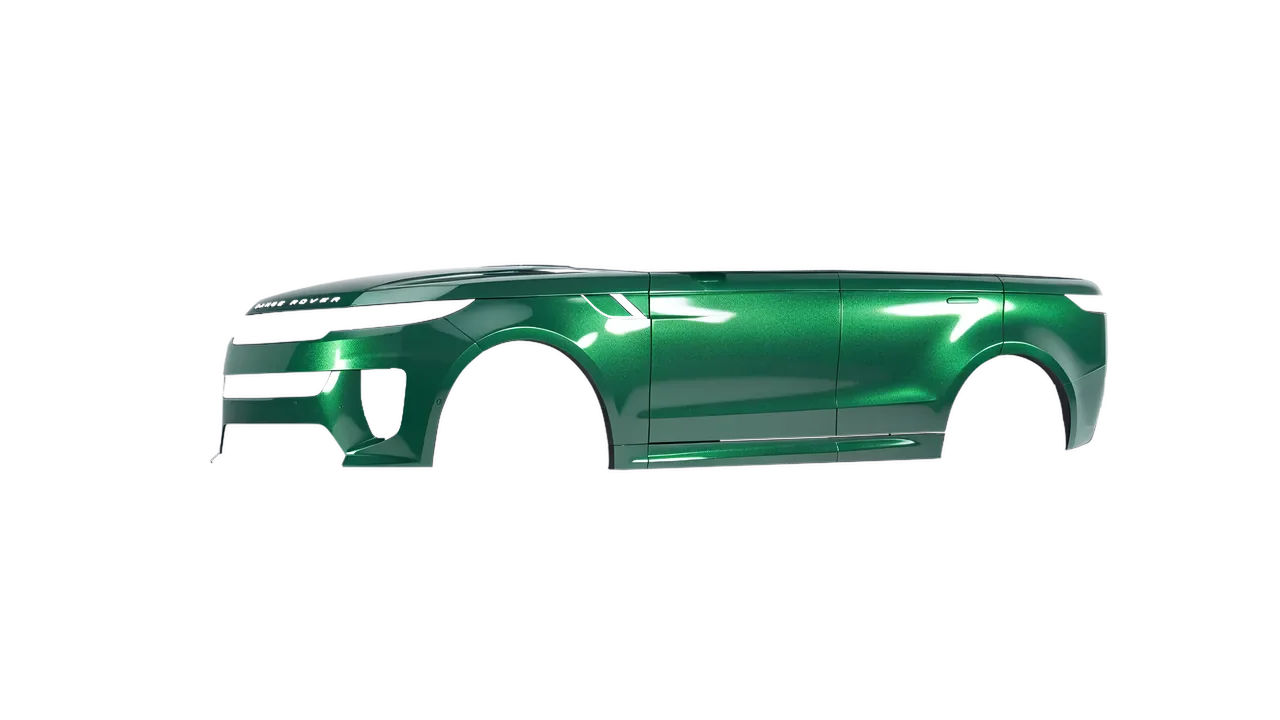Land Rover Range Rover Sport SV 2024 wrapped in Envious Green Gloss (KPMF K75407), front three-quarter view