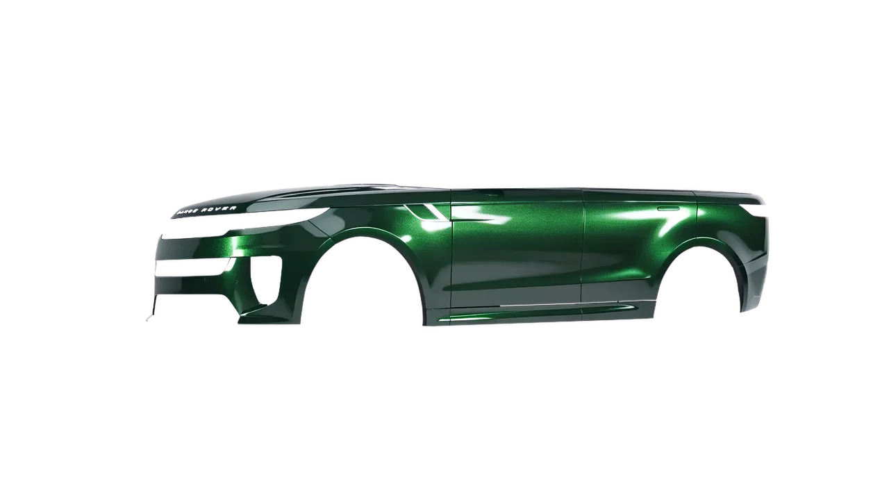 Land Rover Range Rover Sport SV 2024 wrapped in Fir Green Gloss (ORACAL 970RA-677G), front three-quarter view