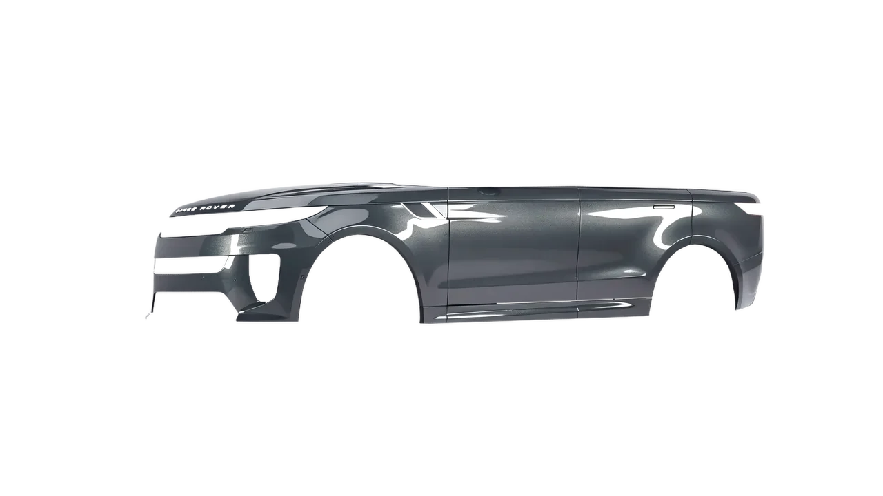 Land Rover Range Rover Sport SV 2024 wrapped in Grey Cast Iron Gloss (ORACAL 970RA-935G), front three-quarter view