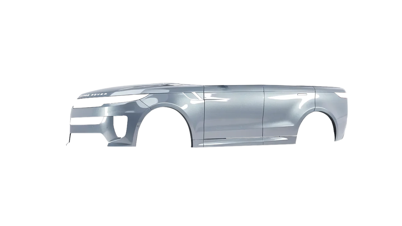 Land Rover Range Rover Sport SV 2024 wrapped in Silver Grey Gloss (ORACAL 970RA-090G), front three-quarter view