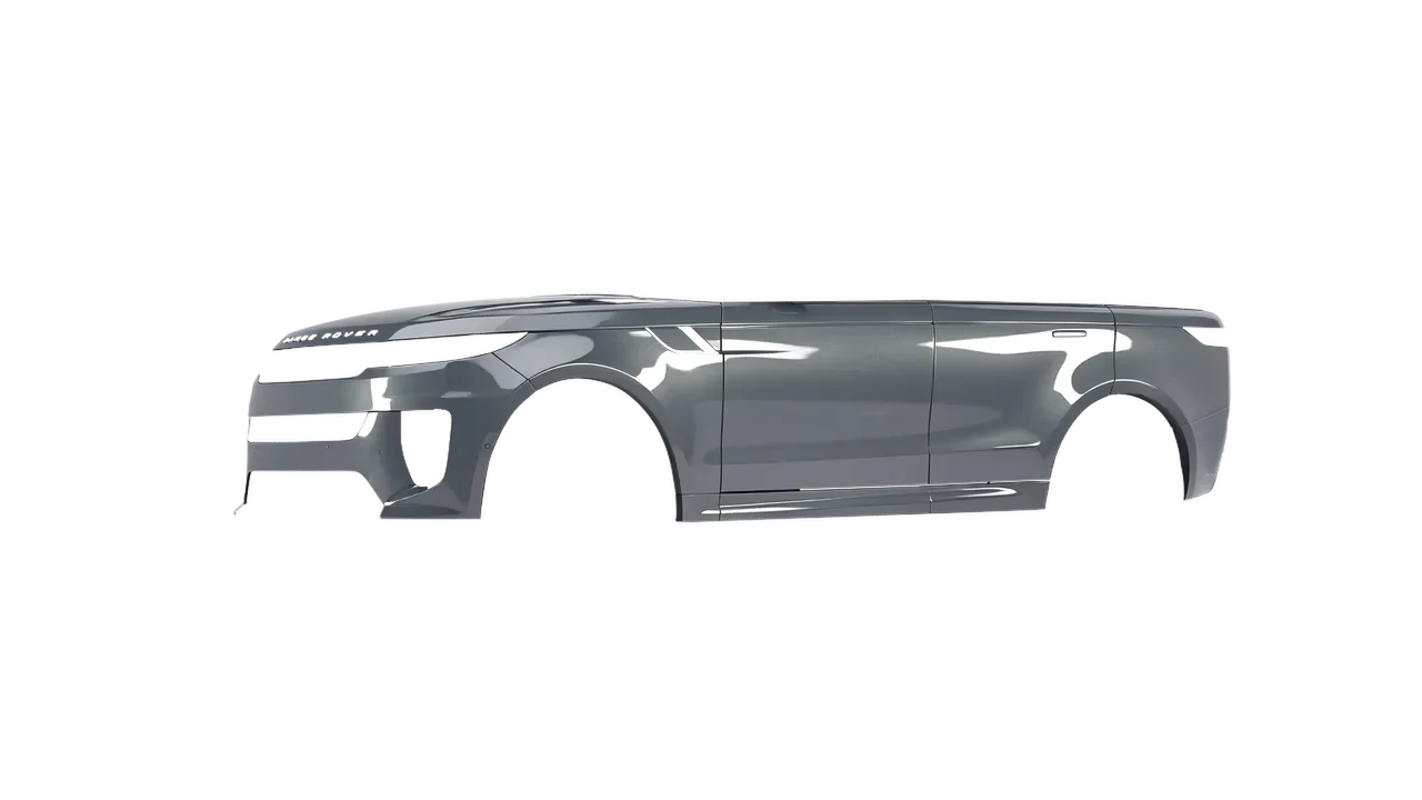 Land Rover Range Rover Sport SV 2024 wrapped in Tin Gloss (ORACAL 970RA-933G), front three-quarter view
