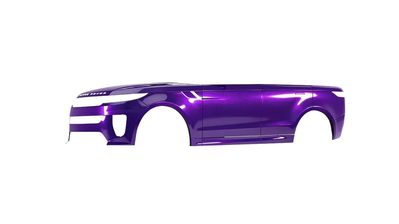 Land Rover Range Rover Sport SV 2024 wrapped in Violet Gloss (ORACAL 970RA-406G), front three-quarter view