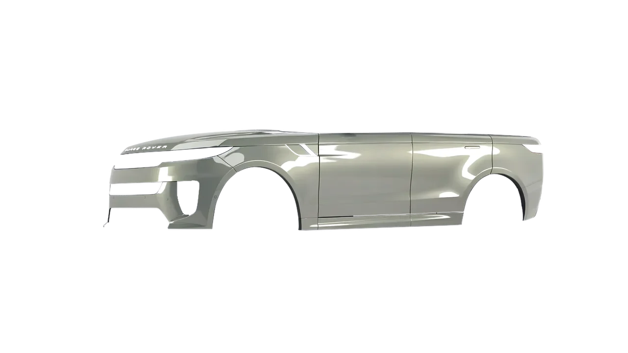 Land Rover Range Rover Sport SV 2024 wrapped in Zinc Gloss (ORACAL 970RA-934G), front three-quarter view
