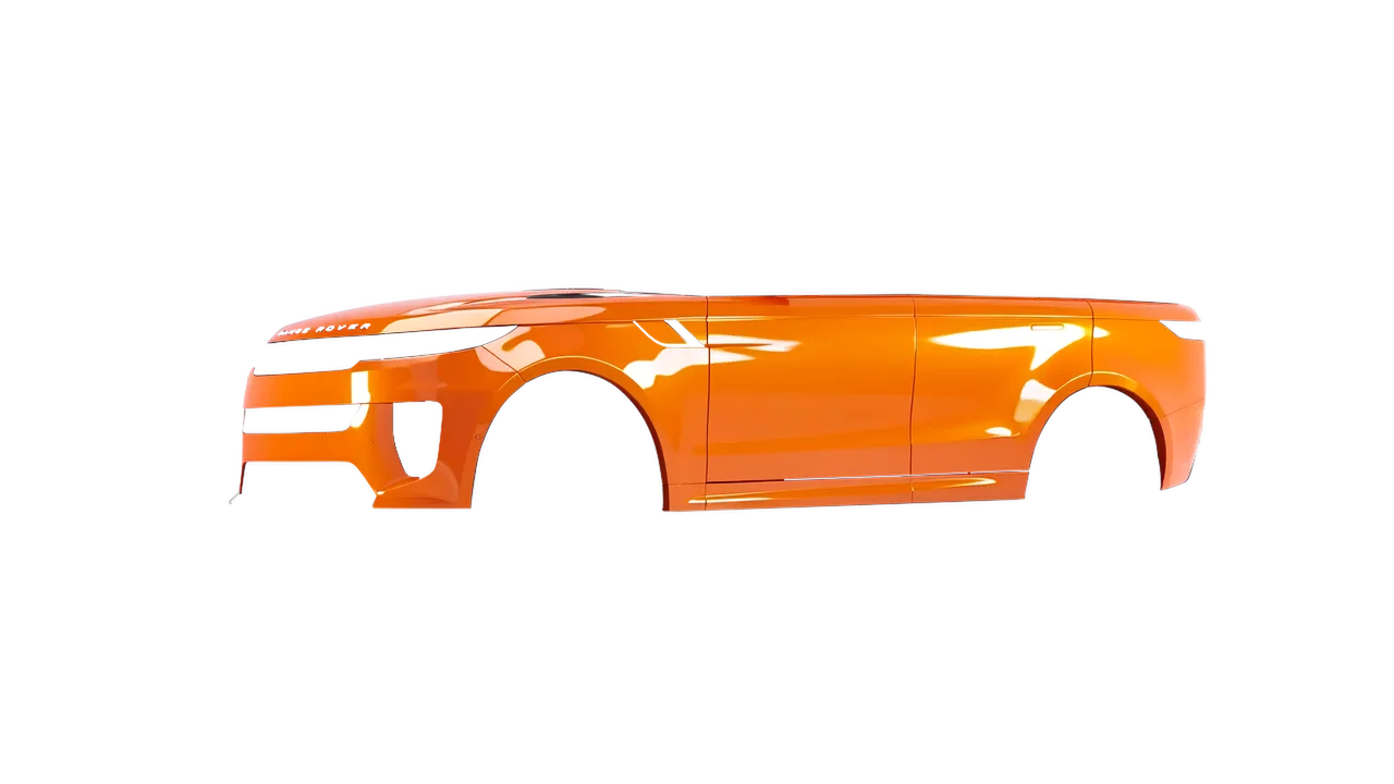 Land Rover Range Rover Sport SV 2024 wrapped in Municipal Orange Gloss (ORACAL 970RA-351G), front three-quarter view