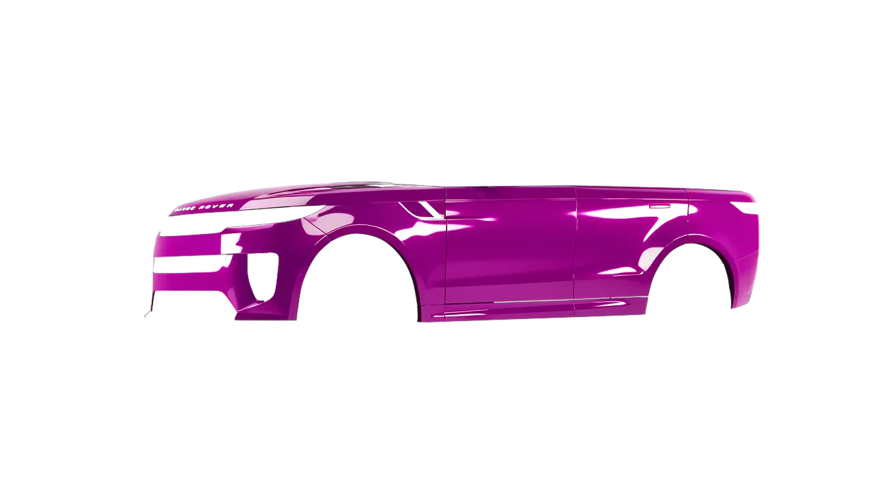 Land Rover Range Rover Sport SV 2024 wrapped in Telemagenta Gloss (ORACAL 970RA-077G), front three-quarter view