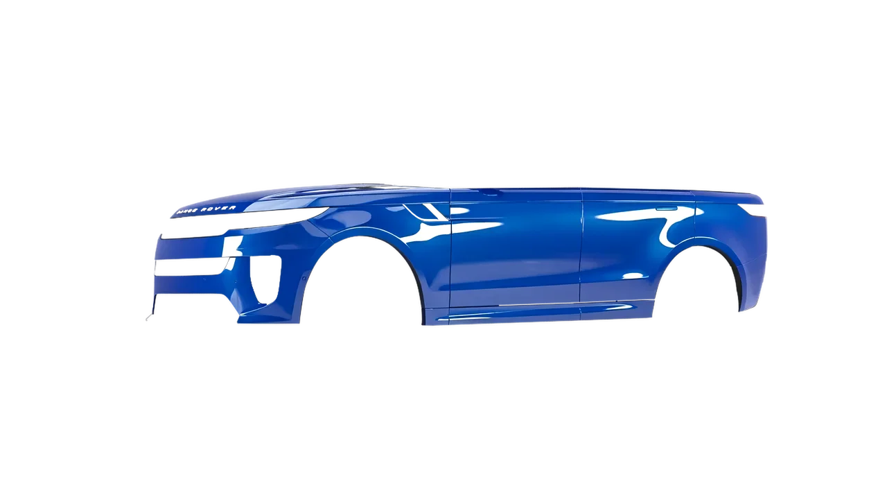 Land Rover Range Rover Sport SV 2024 wrapped in Traffic Blue Gloss (ORACAL 970RA-057G), front three-quarter view