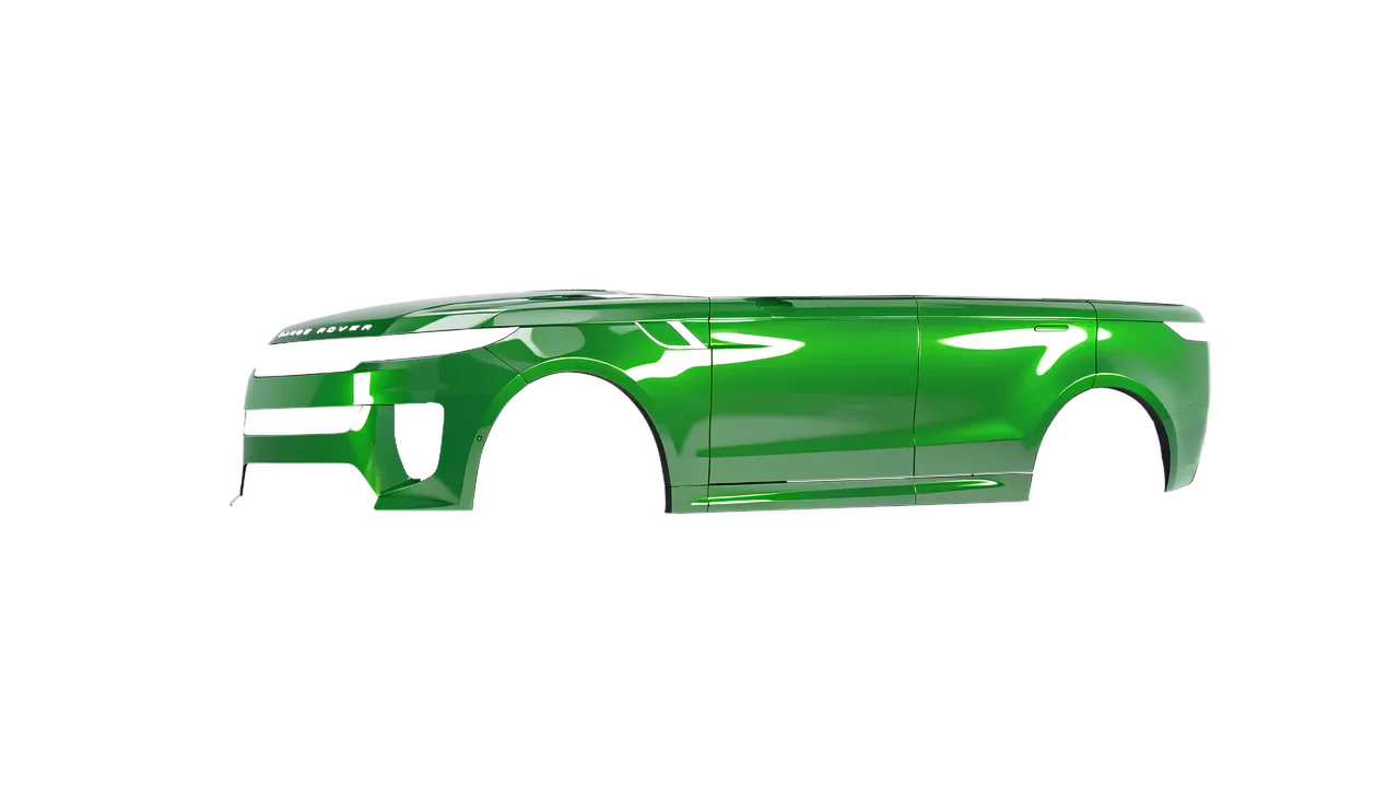 Land Rover Range Rover Sport SV 2024 wrapped in Tree Green Gloss (ORACAL 970RA-486G), front three-quarter view