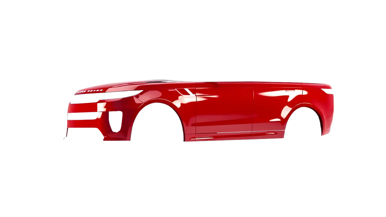 Land Rover Range Rover Sport SV 2024 wrapped in High Gloss Hot Rod Red (3M HG13), front three-quarter view