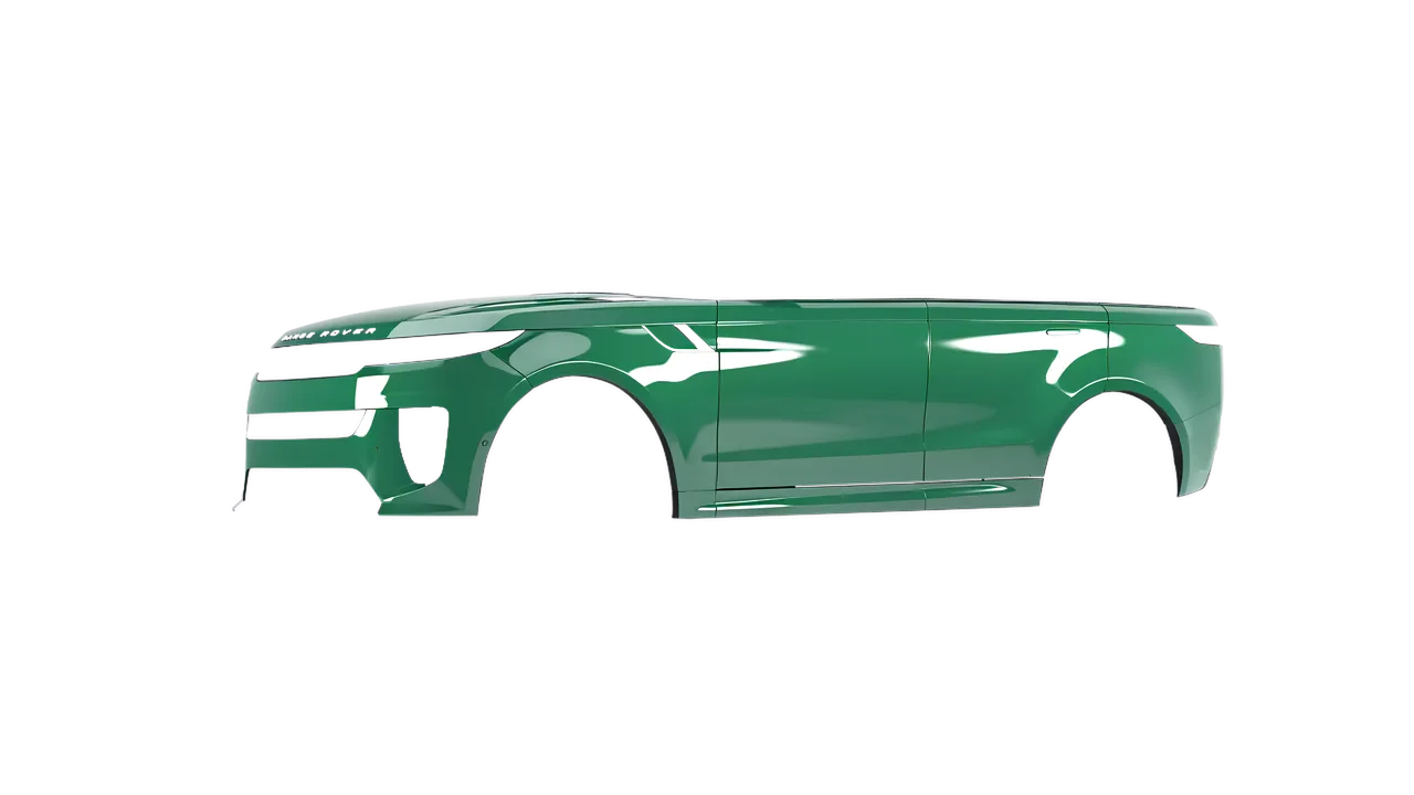 Land Rover Range Rover Sport SV 2024 wrapped in High Gloss Mantis Green (3M HG36), front three-quarter view