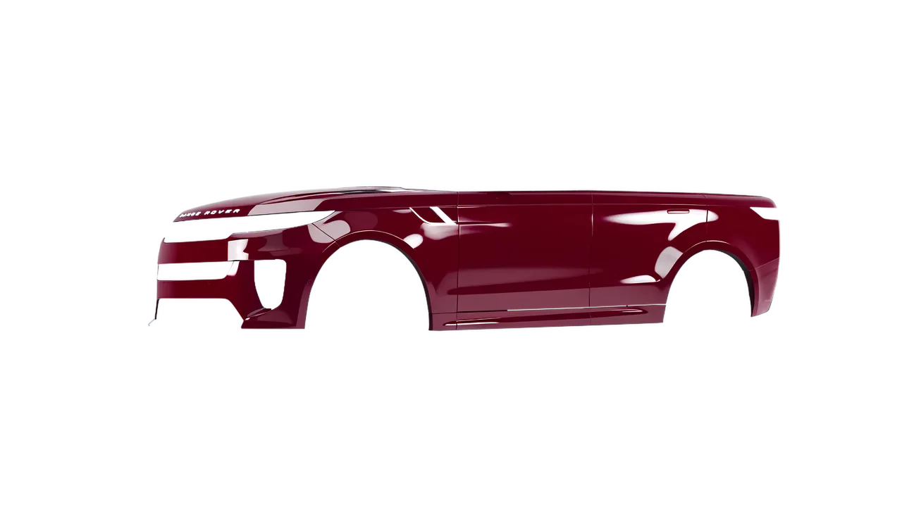 Land Rover Range Rover Sport SV 2024 wrapped in High Gloss Ruby Rosso (3M HG73), front three-quarter view