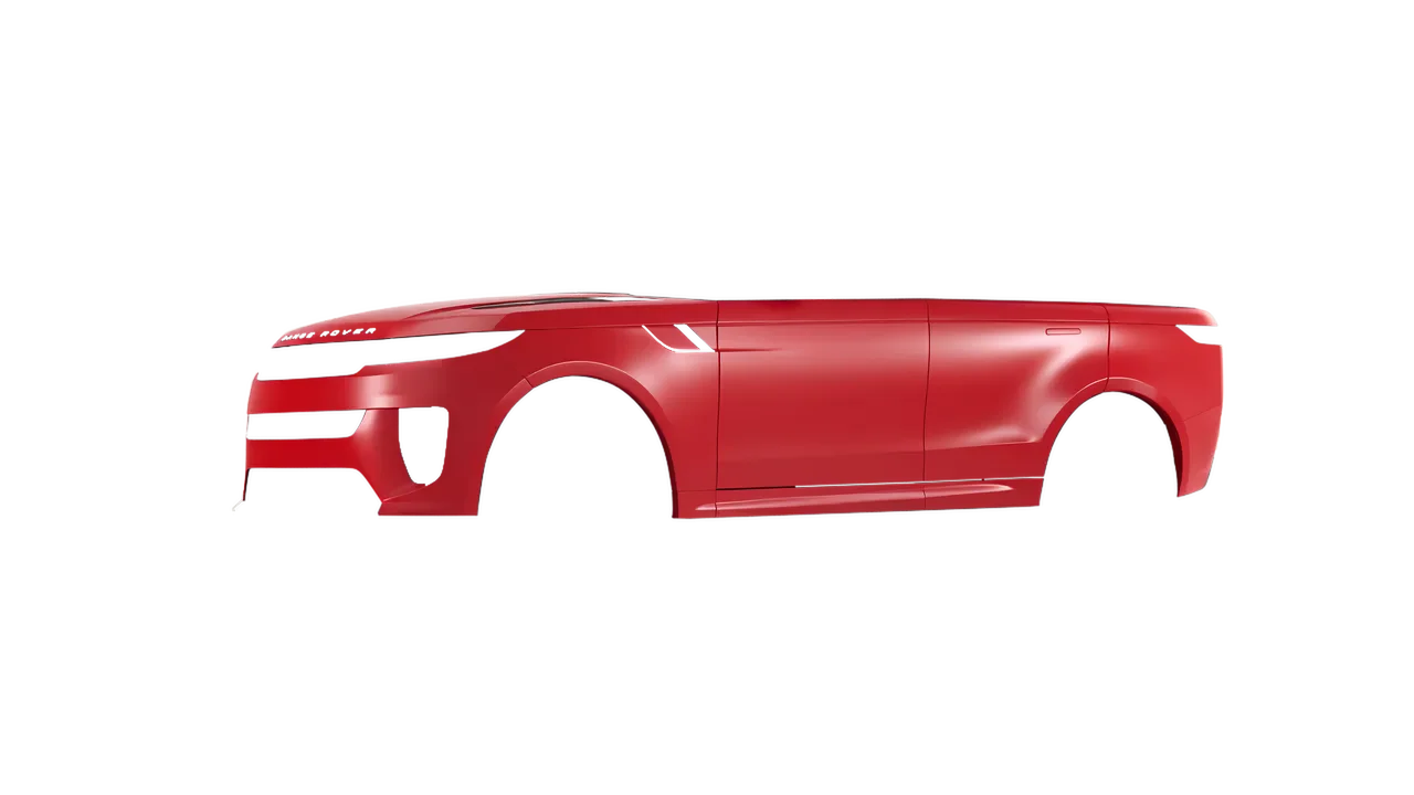 Land Rover Range Rover Sport SV 2024 wrapped in Cardinal Red Matt (ORACAL 970RA-028M), front three-quarter view
