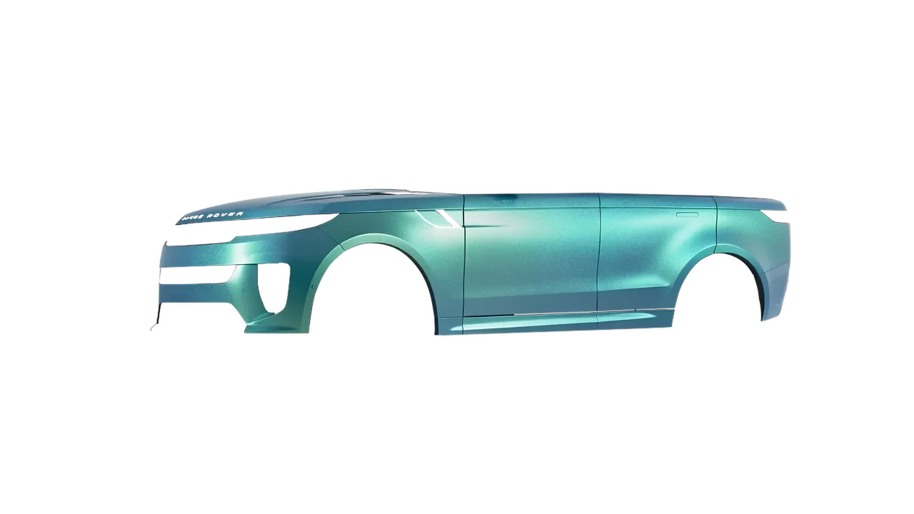 Land Rover Range Rover Sport SV 2024 wrapped in Arctic Borealis (KPMF K75509), front three-quarter view
