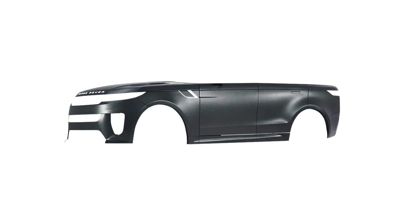 Land Rover Range Rover Sport SV 2024 wrapped in Charcoal Matt (ORACAL 970RA-937M), front three-quarter view