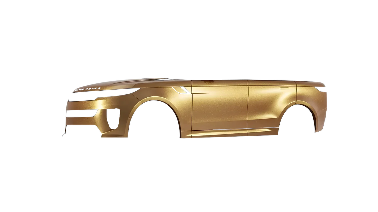 Land Rover Range Rover Sport SV 2024 wrapped in Gold Matt (ORACAL 970RA-091M), front three-quarter view