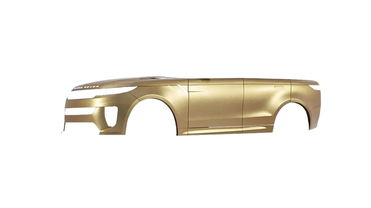 Land Rover Range Rover Sport SV 2024 wrapped in Matt Gold Eclipse (KPMF K75581), front three-quarter view