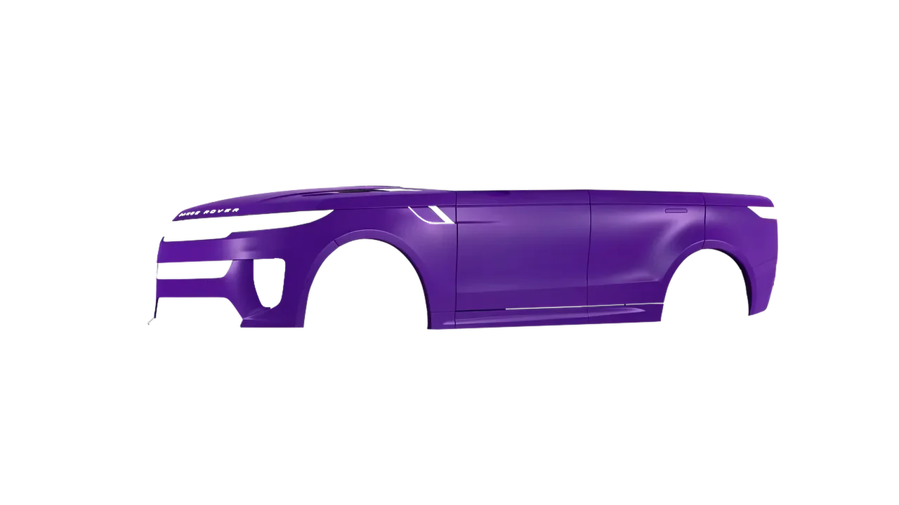 Land Rover Range Rover Sport SV 2024 wrapped in Matt Iced Amethyst Titanium (KPMF K75568), front three-quarter view
