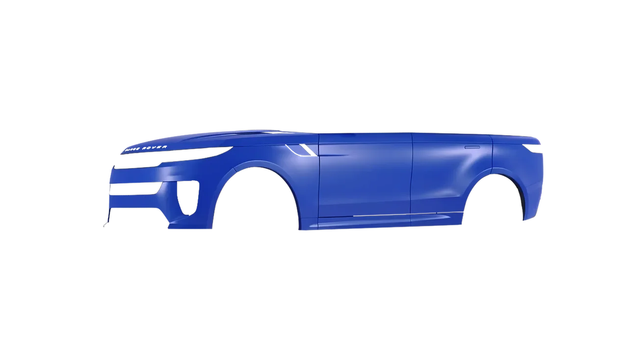 Land Rover Range Rover Sport SV 2024 wrapped in Matt Iced Blue Titanium (KPMF K75505), front three-quarter view