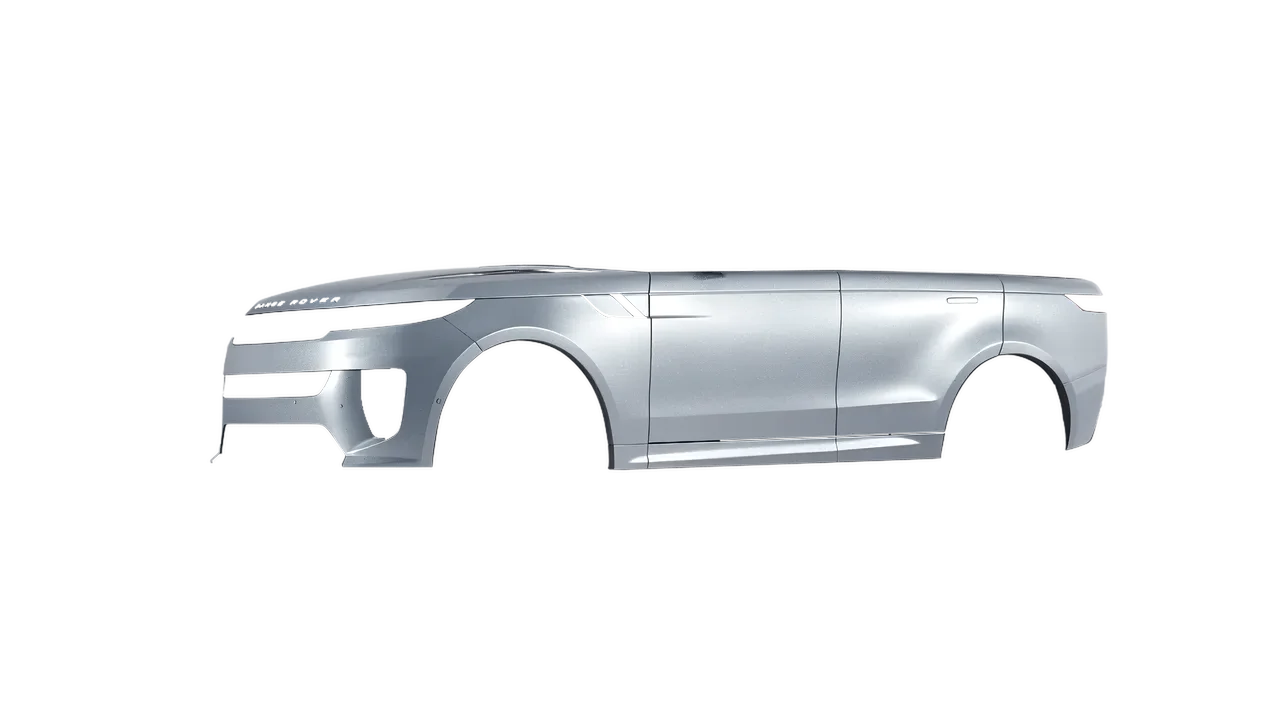 Land Rover Range Rover Sport SV 2024 wrapped in Silver Grey Matt (ORACAL 970RA-090M), front three-quarter view