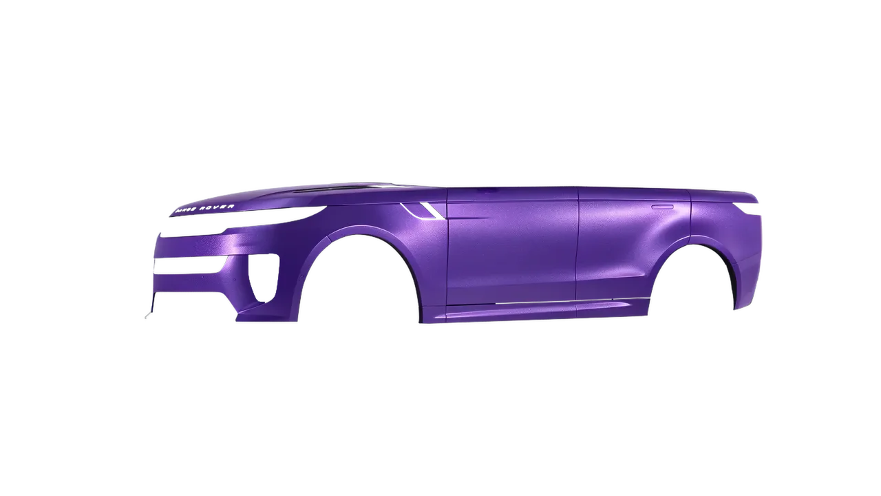 Land Rover Range Rover Sport SV 2024 wrapped in Violet Matt (ORACAL 970RA-406M), front three-quarter view
