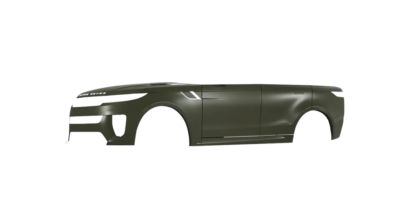 Land Rover Range Rover Sport SV 2024 wrapped in Nato Olive Matt (ORACAL 970RA-285M), front three-quarter view