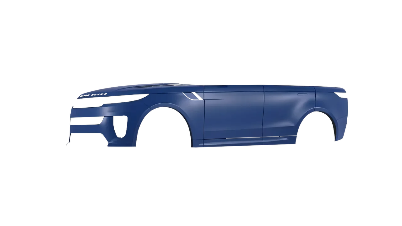 Land Rover Range Rover Sport SV 2024 wrapped in Absolute Matt Quantum Blue (KPMF K75802), front three-quarter view