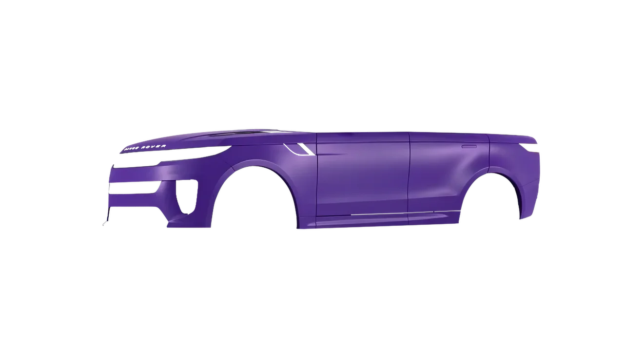 Land Rover Range Rover Sport SV 2024 wrapped in Absolute Matt Royal Amethyst (KPMF K75803), front three-quarter view