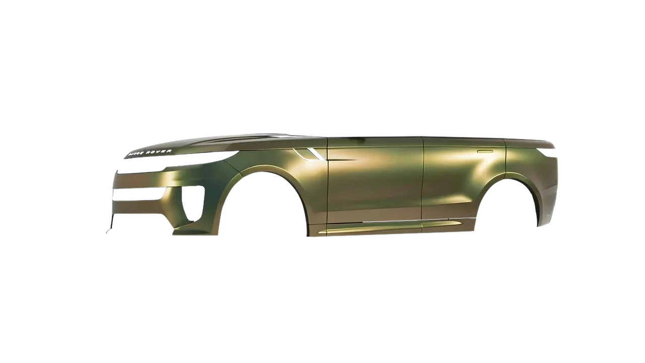 Land Rover Range Rover Sport SV 2024 wrapped in Satin Flip Golden Aurora (3M SP264), front three-quarter view