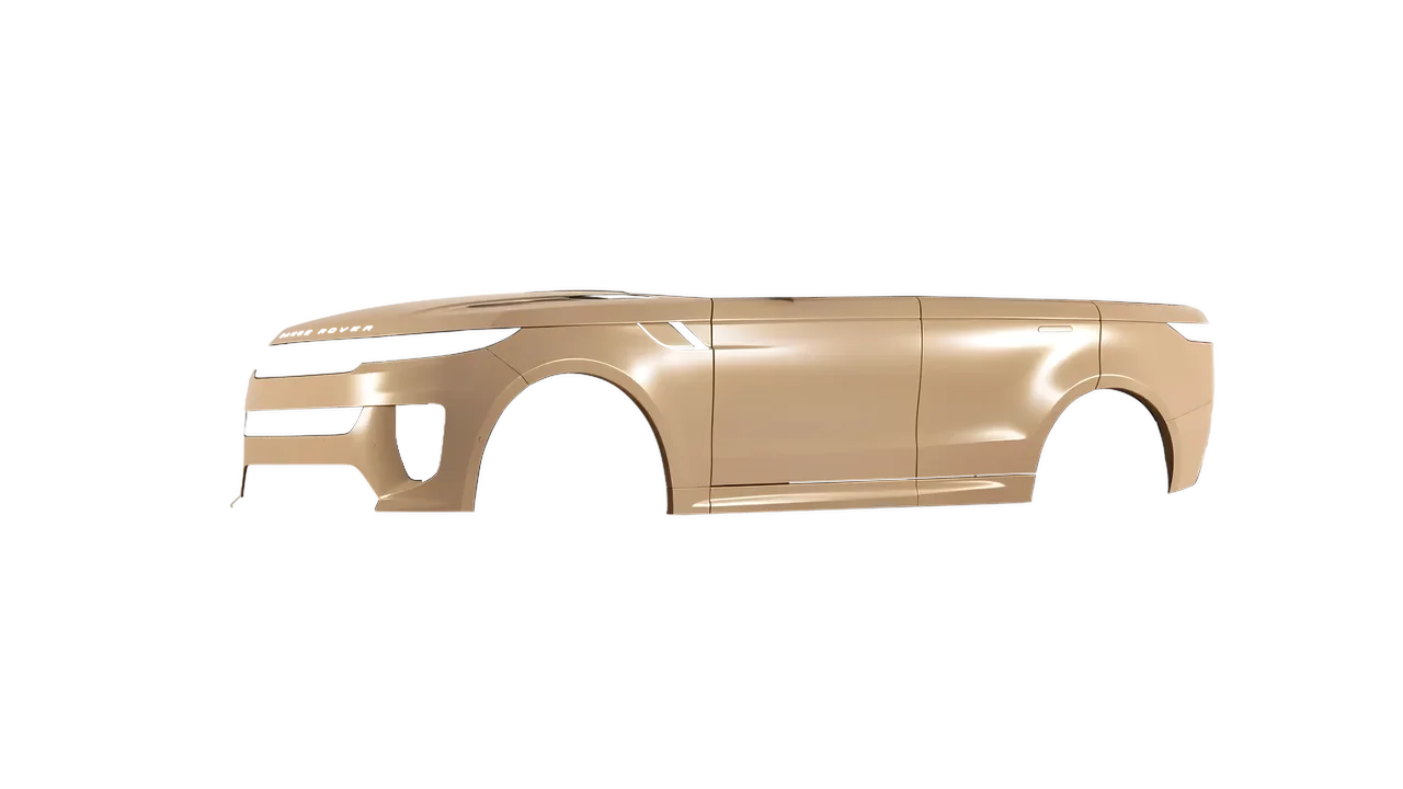 Land Rover Range Rover Sport SV 2024 wrapped in Satin Sandstone (3M S49), front three-quarter view
