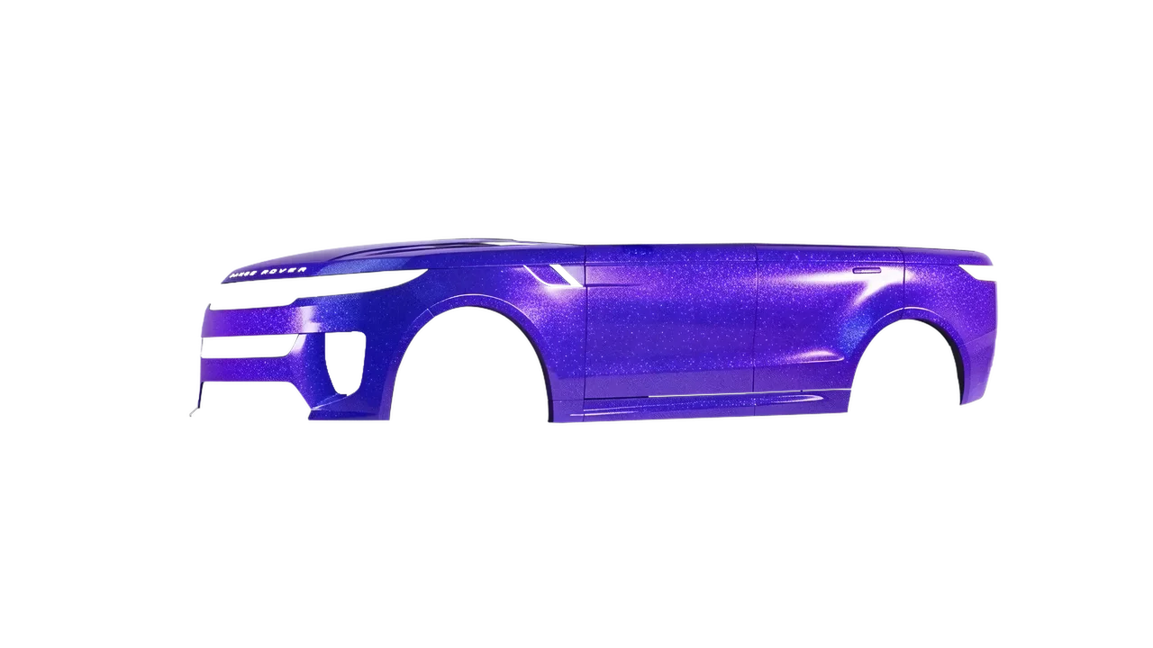 Land Rover Range Rover Sport SV 2024 wrapped in Enchanted Violet Gloss (ORACAL 970RA-185G), front three-quarter view