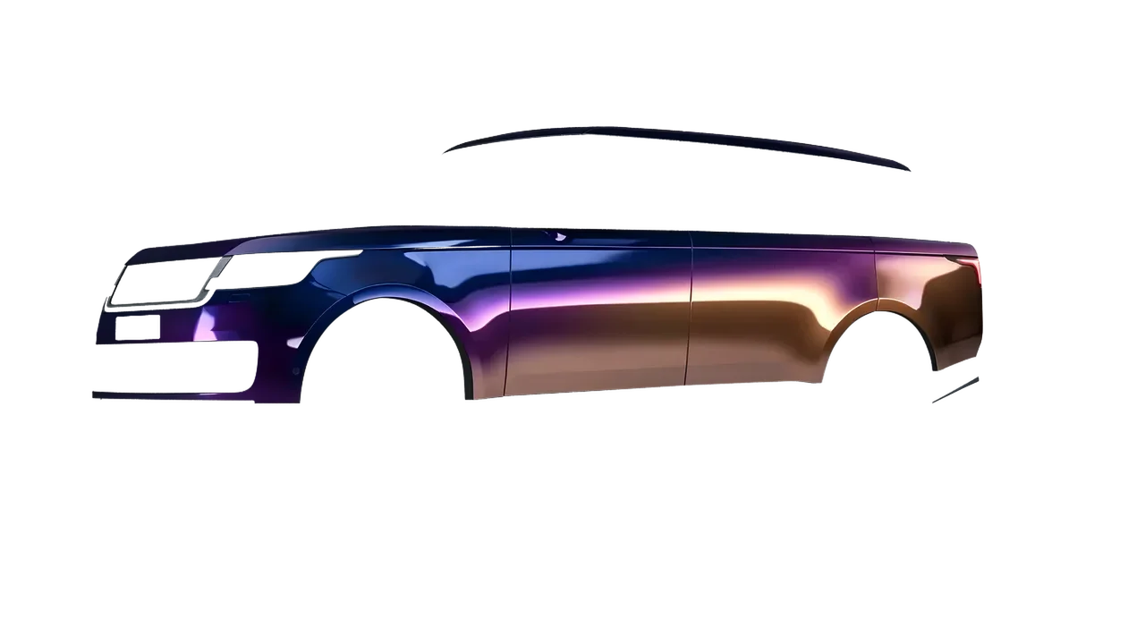 Land Rover Range Rover SV LWB Serenity 2022 wrapped in Gloss Flip Deep Space (3M GP278), front three-quarter view