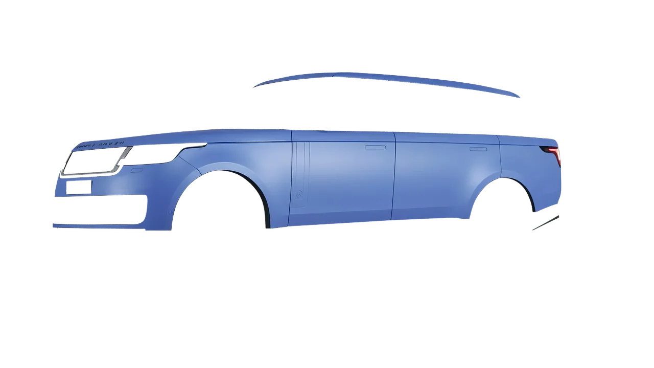 Land Rover Range Rover SV LWB Serenity 2022 wrapped in Dreamline Blue (Avery Dennison SW900-616-O), front three-quarter view