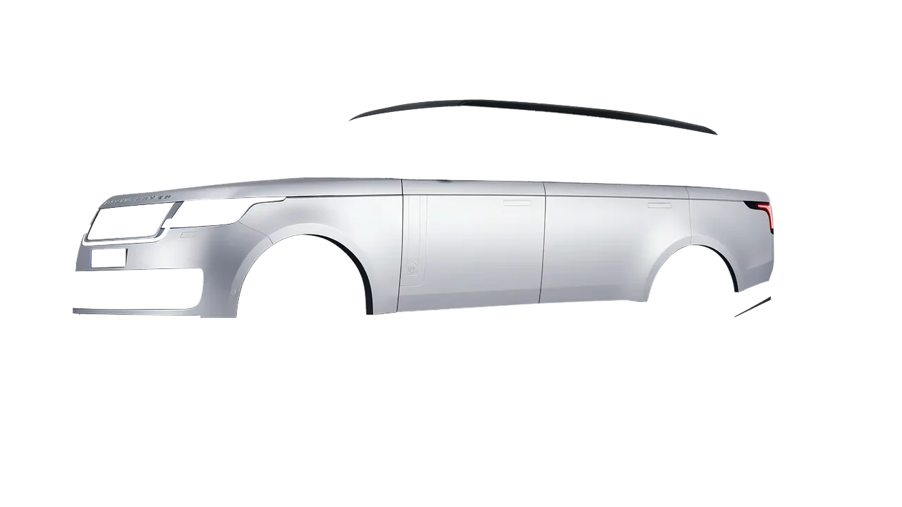 Land Rover Range Rover SV LWB Serenity 2022 wrapped in Matte Silver (3M M21), front three-quarter view