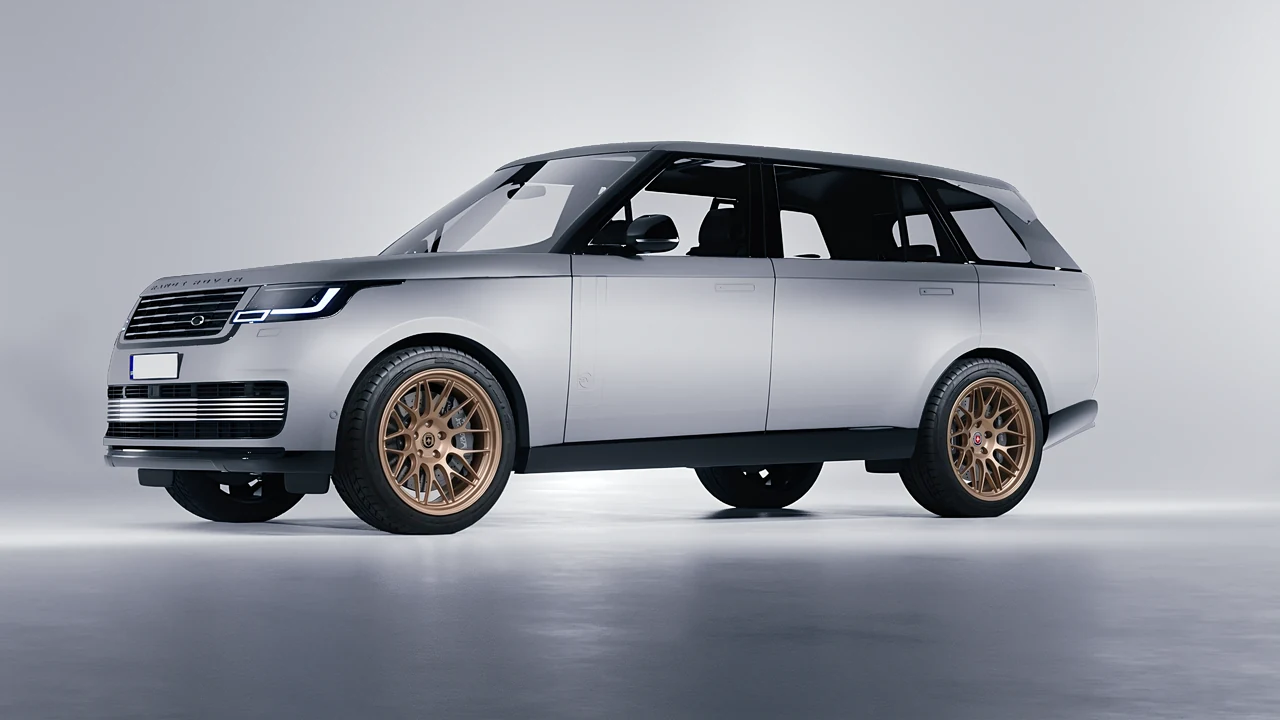Land Rover Range Rover SV LWB Serenity 2022 on HRE Performance Wheels 300-GTS forged wheels, front three-quarter view